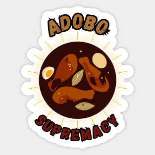 adobo supremacy filipino food Sticker